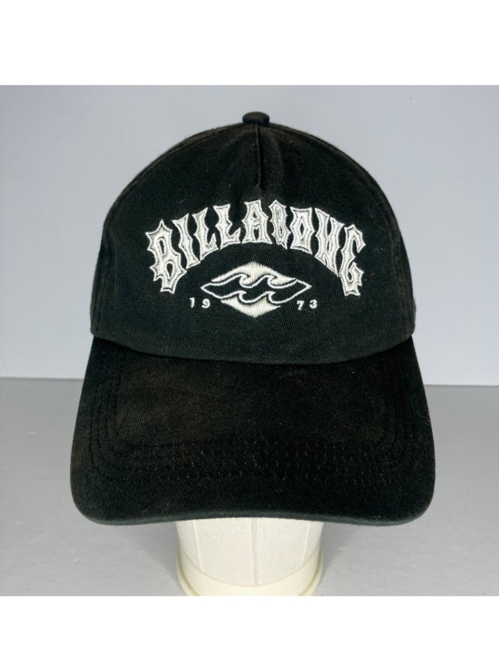 Billabong Baseball Cap Men's Adjustable Black Embroidered Logo 1973 Surf Logo